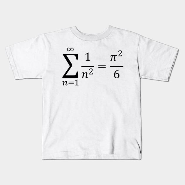 Sum Of Inverse Squared Numbers - Math And Algebra Basics Kids T-Shirt by ScienceCorner